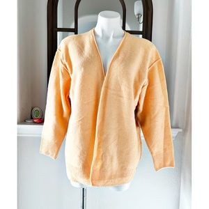 Vince Camuto Apricot Cardigan Open Front Knit Sweater Size M, New w/Tag